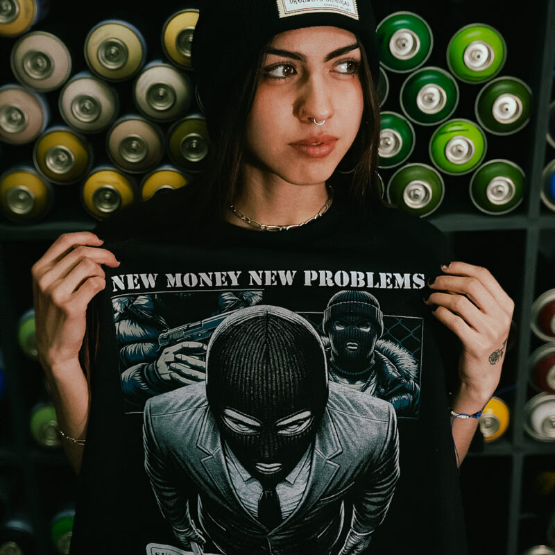Playera New Money huella